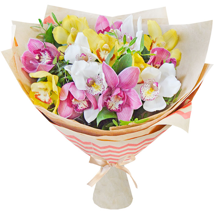 Букет Цветущая орхидея